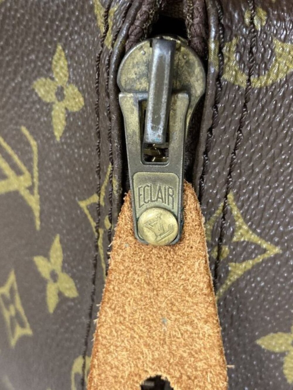 Louis Vuitton Keepall 55 Monogram Boston Bag Brown - Picture 13 of 16